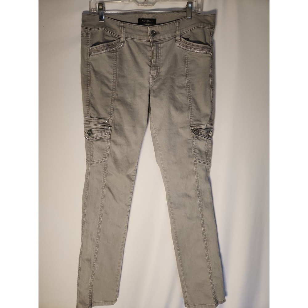 White House Black Market Womens Cargo Slim Leg Pants Size 8R - Picture 1 of 16